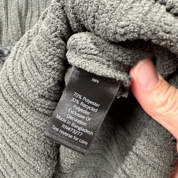 FLX Commuter Ribbed Knit Drawstring Waist Full Zip Cozy Casual Jacket Large - Picture 11 of 13